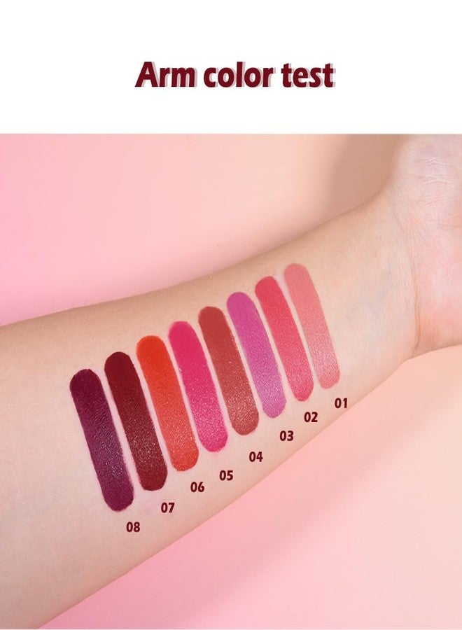 QIDSTERS Matte Lipstick Crayon for Women, Cherry Red Lip Stick Pencil 24 Hour Long Lasting Waterproof, Non-Drying Hydrating Formula Lip Gloss Makeup, Vegan & Cruelty-Free, 07 - Image 5